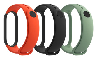 Xiaomi Mi Band 5 Strap 3ks (Black, Orange, Cyan)