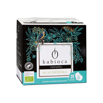 BIO kompostovatelné kávové kapsle pro Nespresso Ristretto 20ks