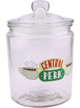 Skleněná dóza Friends|Přátelé: Central Perk (výška 25 cm|objem 3,03 litrů)