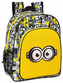 Junior dětský batoh Minions|Mimoni: Eyes (objem 15 litrů|38 x 32 x 12 cm) žlutý polyester