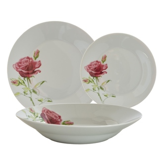 Jídelní souprava 18 dílů Růže