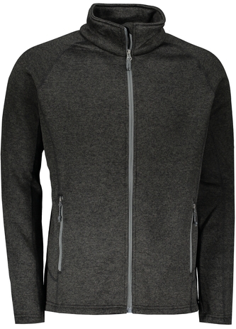 HOLM - pánská fleecová mikina - černá - 4XL