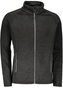 HOLM - pánská fleecová mikina - černá - 4XL