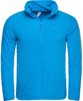 LUND - microfleecová celorozepínací mikina, pánská - modrá - 3XL