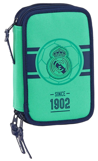 Trojdílné školní pouzdro FC Real Madrid: 19/20 (12,5 x 20,5 x 6 cm)