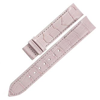 Řemínek na hodinky Thomas Sabo, ZWA0040-224-9-17 mm, Watches, leather strap with alligator-print pink