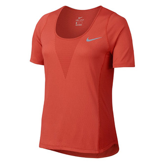 W NK ZNL CL RELAY TOP SS, 10 | RUNNING | WOMENS | SHORT SLEEVE TOP | MAX ORANGE | M
