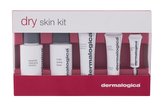 Dermalogica Dry Skin Kit čistící pleťové mléko Essential Cleansing Solution 50 ml + pleťový peeling Gentle Cream Exfoliant 10 ml + pleťové tonikum Multi-Active Toner 50 ml + hydratační krém Intensive Moisture Balance 22 ml + oční krém Intensive Eye Repair