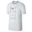 M NK DRY TEE DBL STMT VERB, 10 | RUNNING | MENS | SHORT SLEEVE T-SHIRT | WHITE/LT BLUE FURY | XL