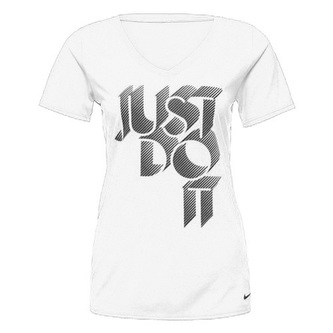 LEG JDI VNECK TEE, 10 | WOMEN TRAINING | WOMENS | SHORT SLEEVE T-SHIRT | WHITE/BLACK | S