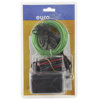 Světelný efekt Eurolite, Eurolite neonový provázek 10m, 2mm, zelený