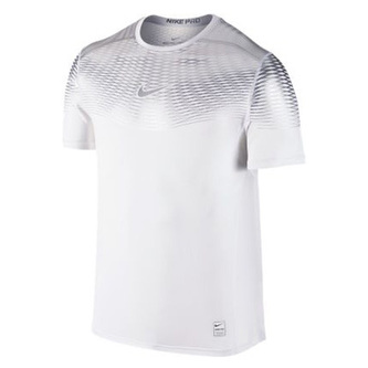 HYPERCOOL MAX FTTD SS, 10 | MEN TRAINING | MENS | SHORT SLEEVE TOP | WHITE/WHITE/MTLC SILVER | L