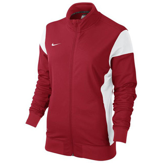W'S ACADEMY14 SDLN  KNIT JKT, 10 | FOOTBALL/SOCCER | WOMENS | JACKET | UNIVERSITY RED/WHITE/WHITE | XL