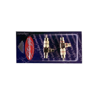 Konektor Stagg, AC-CFCMH, 2 ks - 2 x samice RCA - samec RCA, zlatá