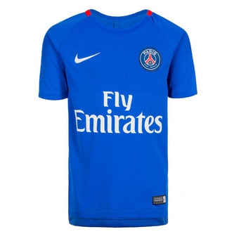 PSG Y NK BRT SQD TOP SS, 10 | FOOTBALL/SOCCER | YOUTH UNISEX | SHORT SLEEVE TOP | HYPER COBALT/HYPER COBALT/RUSH | S