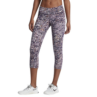 W NK PWR LGNDRY CPRI FUZ GLCH, 10 | WOMEN TRAINING | WOMENS | 3/4 LENGTH TIGHT | BLEACHED LILAC/PURPLE DYNASTY/ | L