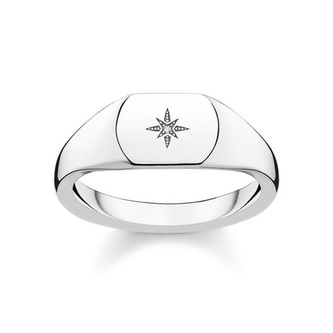 Prsten \"Vintage hvězda\" Thomas Sabo, D_TR0038-725-14-54, Sterling Silver, 925 Sterling silver, white diamond