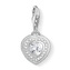 Přívěsek \"Vintage srdce\" Thomas Sabo, 1483-051-14, Charm Club, 925 Sterling silver, zirconia white