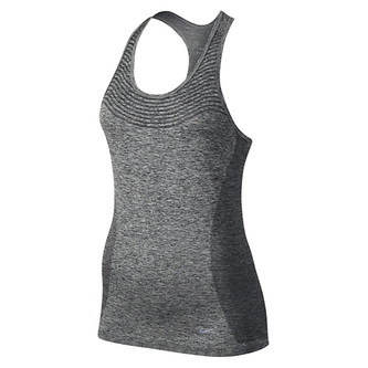 DRI-FIT KNIT TANK, 10 | RUNNING | WOMENS | TANK TOP/SINGLET | BLACK/HTR/REFLECTIVE SILV | L