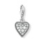 Přívěsek \"Vintage srdce\" Thomas Sabo, 1747-643-14, Charm Club, 925 Sterling silver, blackened, zirconia white