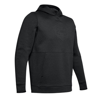 Pánská mikina Under Armour, Athlete Recovery Fleece Graphic Hoodie-B | Černá | 1344145-001-L