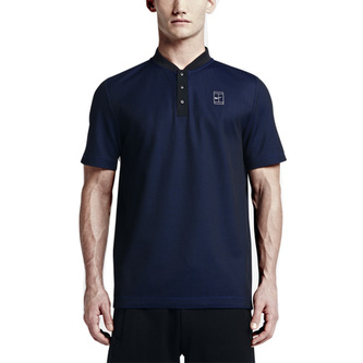 NIKECOURT POLO, 10 | NSW OTHER SPORTS | MENS | SHORT SLEEVE POLO | BLACK/DEEP ROYAL BLUE/METALLIC | L