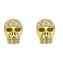 Náušnice \"Lebka\" Thomas Sabo, D_H0013-924-39, Sterling Silver, 925 Sterling silver, 18k yellow gold plating, white diamond