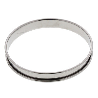 Pečení de Buyer, 3091.14, kruhový rám, 14 cm, pro výrobu kláčů a quichů, hladký vnitřní povrch