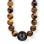 Náhrdelník \"Etnický hnědý\" Thomas Sabo, KE1673-806-2-L100, Sterling Silver, 925 Sterling silver, blackened, tiger‘s eye, obsidian