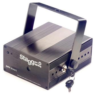 Laser Stagg, Stagg Laser CITY 140mW Twinkle, černý Laser Stagg, Stagg Laser CITY 140mW Twinkle, černý