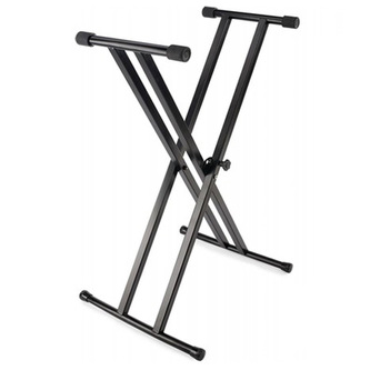 Klávesový stojánek Stagg, Typ X - Q série, dvojitý, barva černá, KXSQ6