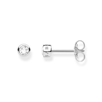Náušnice \"Bílý kámen\" Thomas Sabo, H1963-051-14, Sterling Silver, 925 Sterling silver, zirconia white