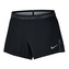 W NK AROSWFT SHORT 4IN, 10 | RUNNING | WOMENS | SHORT | BLACK/WOLF GREY/WOLF GREY | M
