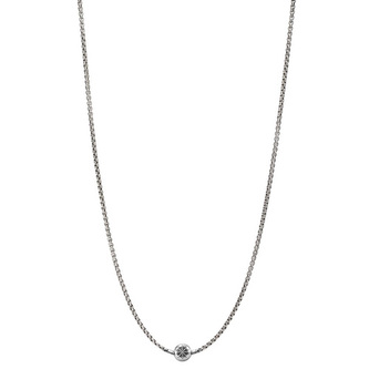 Řetízek na korálky Thomas Sabo, KK0002-001-12-L80, Karma Beads, 925 Sterling silver, blackened