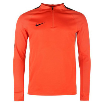 Y NK SQD DRIL TOP, 10 | FOOTBALL/SOCCER | YOUTH UNISEX | LONG SLEEVE TOP | MAX ORANGE/BLACK/BLACK | XS