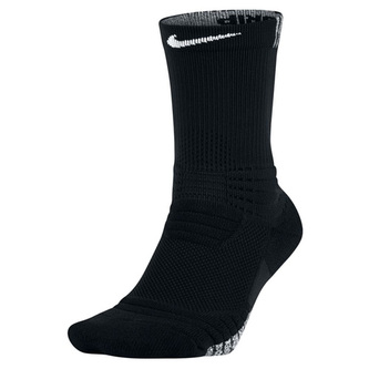 U NG VERSA CREW, 30 | NIKE BASKETBALL | ADULT UNISEX | CREW SOCK | BLACK/WHITE/BLACK | S