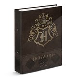 Kroužkový pořadač Harry Potter: Zlatý znak Bradavic (28 x 33 x 5 cm)
