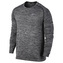 M NK DF KNIT TOP LS, 10 | RUNNING | MENS | LONG SLEEVE TOP | BLACK/HTR | S