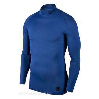 M NP TOP LS COMP MOCK, 10 | MEN TRAINING | MENS | LONG SLEEVE TOP | GAME ROYAL/BLACK/BLACK | 2XL