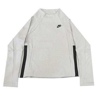 W NSW TCH FLC TOP FNL, 10 | NSW OTHER SPORTS | WOMENS | LONG SLEEVE TOP | LIGHT BONE/HTR/BLACK | S