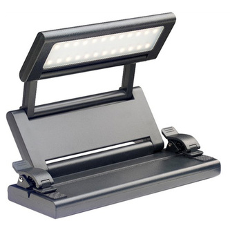 LED lampička Stagg, Skládací - barva černá