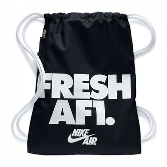 NK HERITAGE GMSK 1 - GFX, 30 | NSW OTHER SPORTS | ADULT UNISEX | GYM SACK | BLACK/WHITE/WHITE | MISC