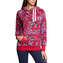 Fun Graphic Hoodie- Fleece, cerise-allover | XS