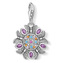 Přívěsek \"Amulet kaleidoskop\" Thomas Sabo, 1827-477-7, Charm Club, 925 Sterling silver, blackened, glass-ceramic stone, synthetic corundum, zirconia | multicoloured