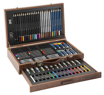 Sada pro malíře v dřevěném kufříku