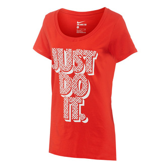 NIKE TEE-BF LYNX JDI, 10 | NSW OTHER SPORTS | WOMENS | SHORT SLEEVE T-SHIRT | CHALLENGE RED/CHALLENGE RED/WH | M