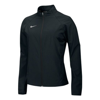TEAM PR WOVEN JACKET, 10 | RUNNING | WOMENS | JACKET | TM BLACK/TM WHITE/REFLECTIVE S | L