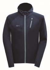 ALLTORP - pánská vlněná bunda s kapucí - modrá - 3XL