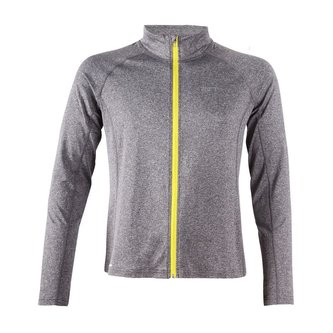 HJORTBERGET - pánská eco běžecká mikina - černá melange - XL