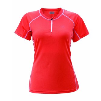 AKKA - dámské funkční triko s kr.ruk. (1/2 zip) červená - 34